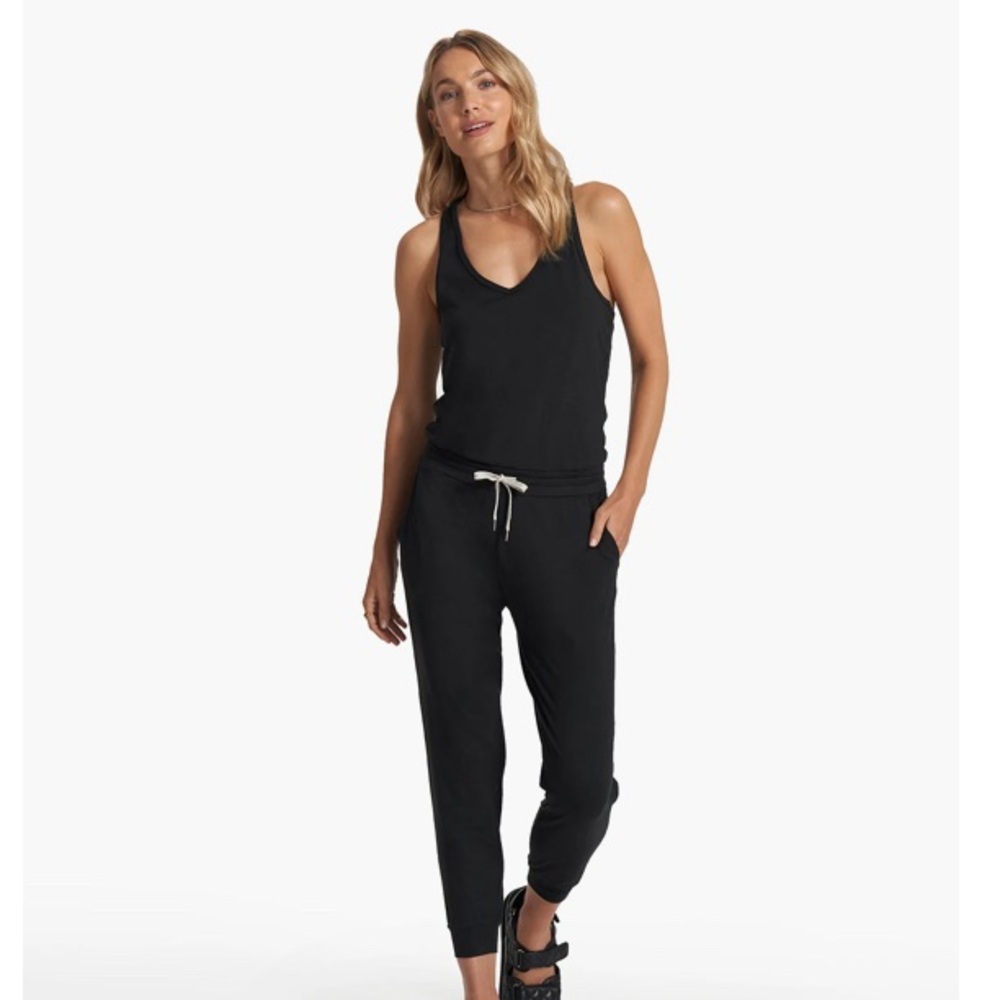 Vuori Black Racerback Jumpsuit